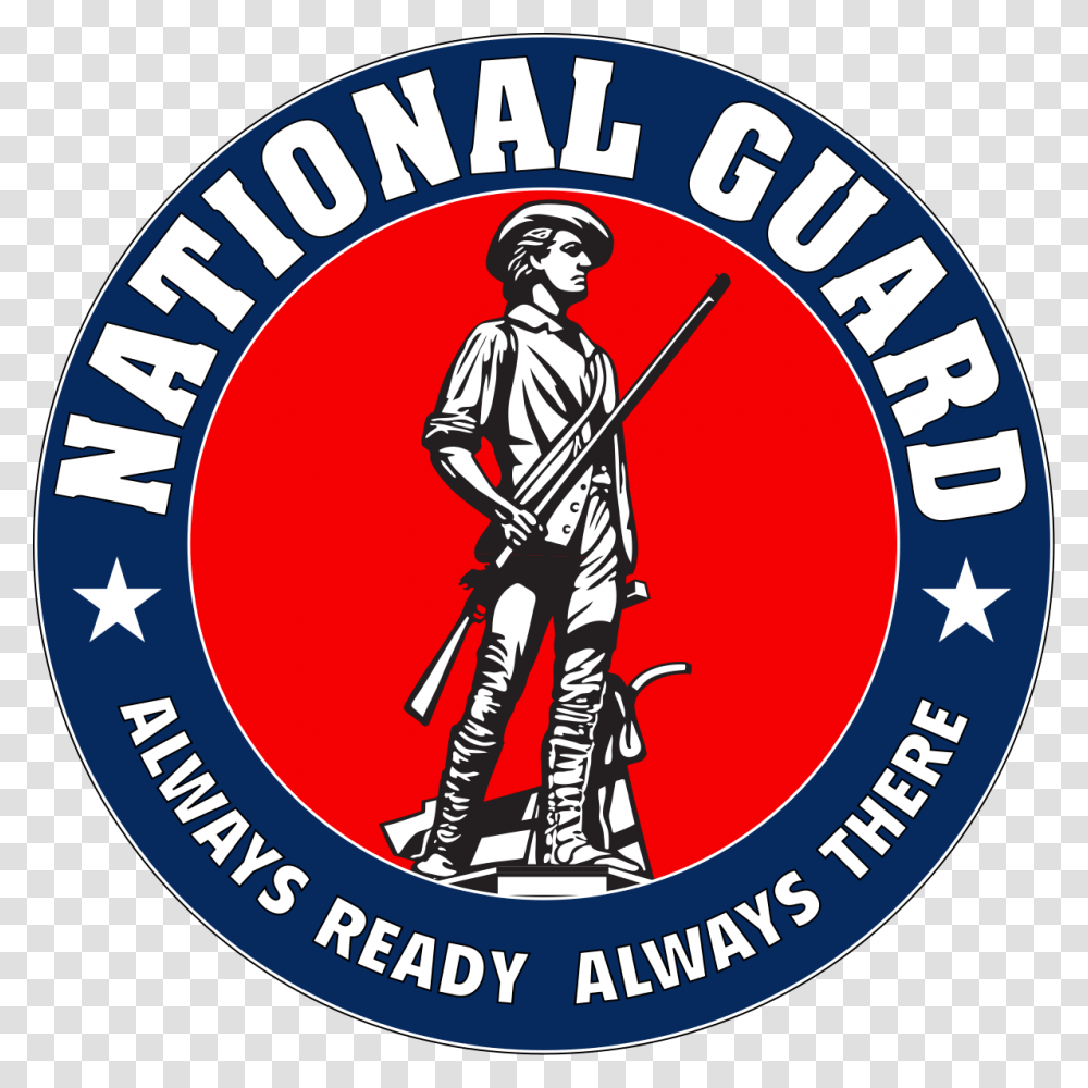 National Guard Seal, Logo, Trademark, Person Transparent Png