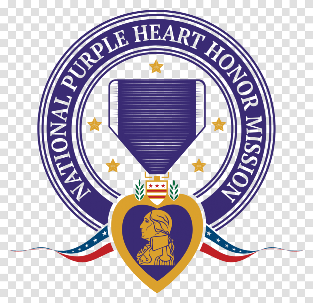 National Purple Heart Honor Mission Medal, Logo, Symbol, Trademark, Armor Transparent Png