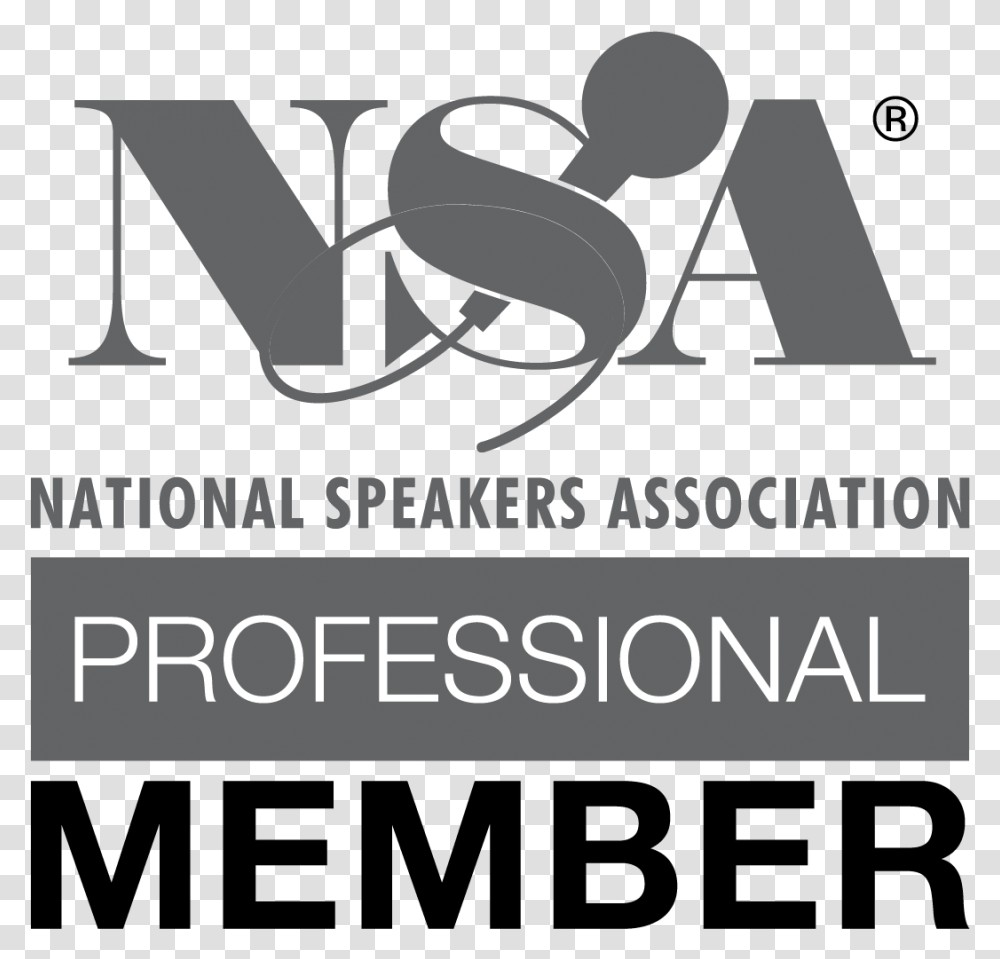 National Speakers Association Professional Member, Alphabet, Word, Suit Transparent Png