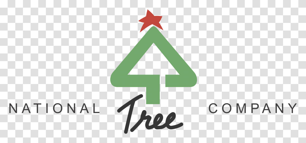 National Tree Company Logo National Tree Company, Star Symbol, Triangle Transparent Png