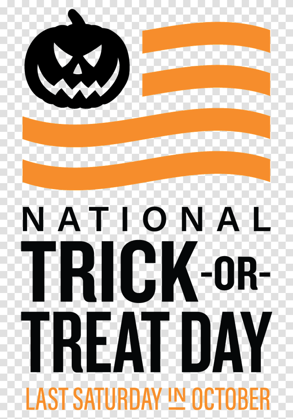 National Trick Or Treat Day Logo, Alphabet, Trademark Transparent Png