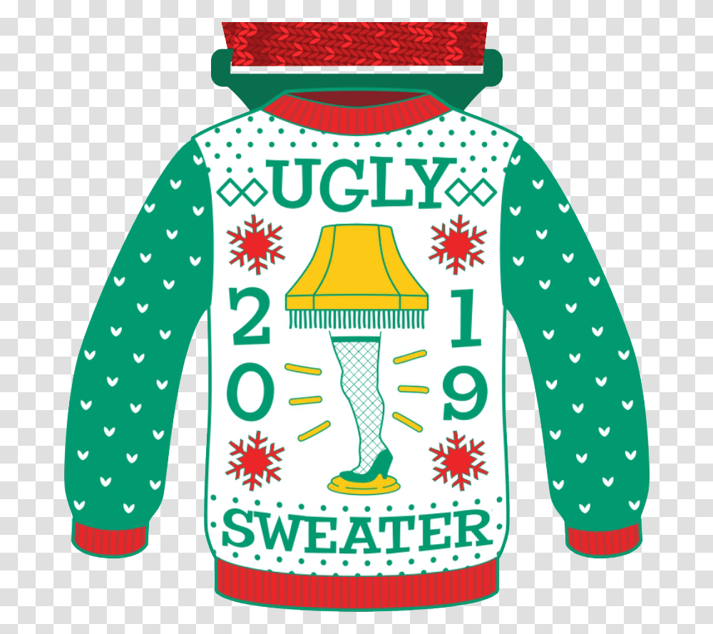 National Ugly Sweater Day 2019, Apparel, Long Sleeve, Sweatshirt Transparent Png