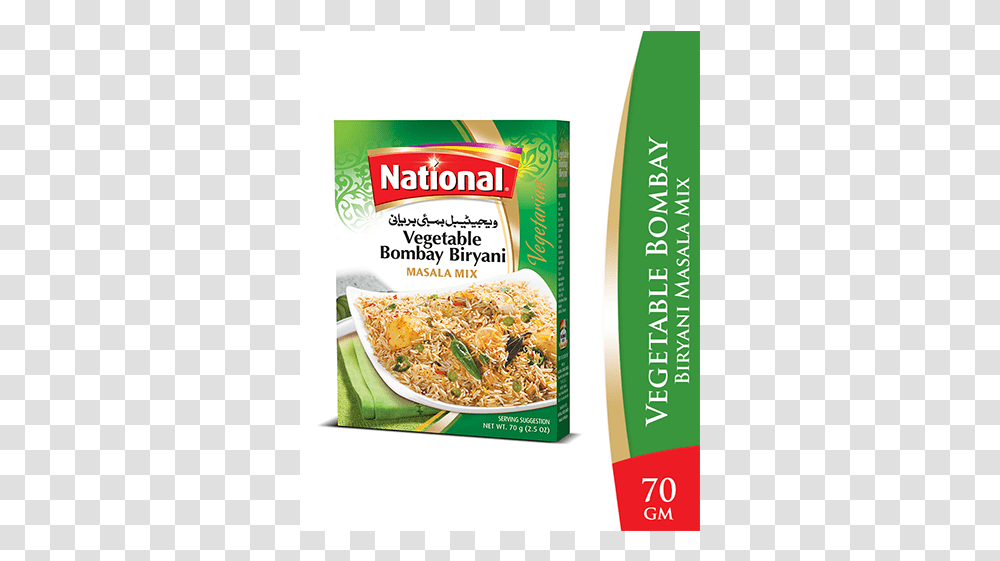 National Vegetable Bombay Biryani National Biryani Masala Range, Plant, Food, Dish, Meal Transparent Png