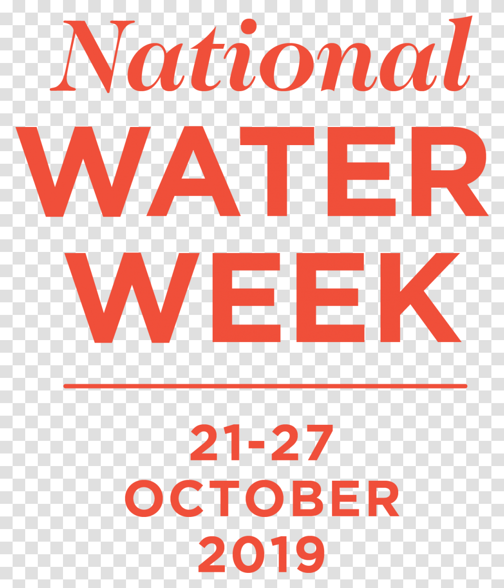National Water Week 2019, Poster, Advertisement, Flyer Transparent Png