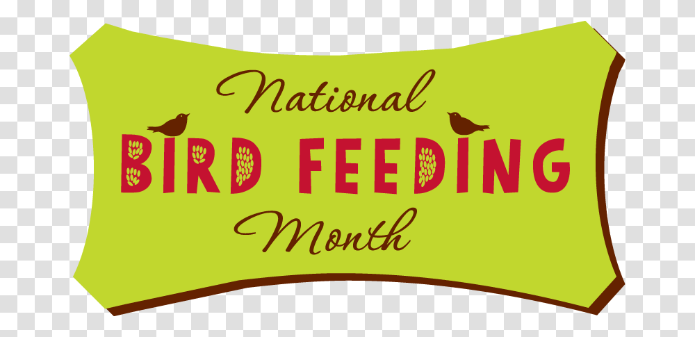 Nationalbirdfeedingmonth National Bird Feeding Month, Label, Pillow, Food Transparent Png