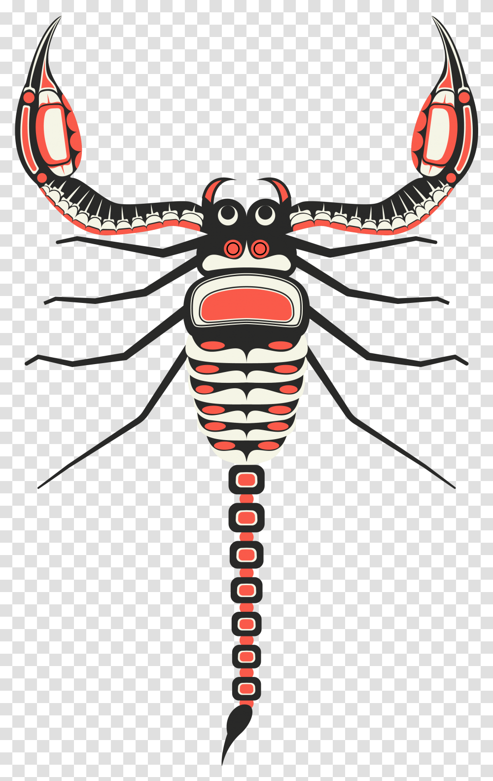 Native American Animal Art Scorpion, Cross Transparent Png