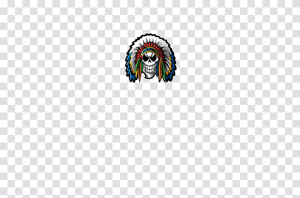 Native American Chief Feather Skull Illustration, Logo, Animal, Statue Transparent Png