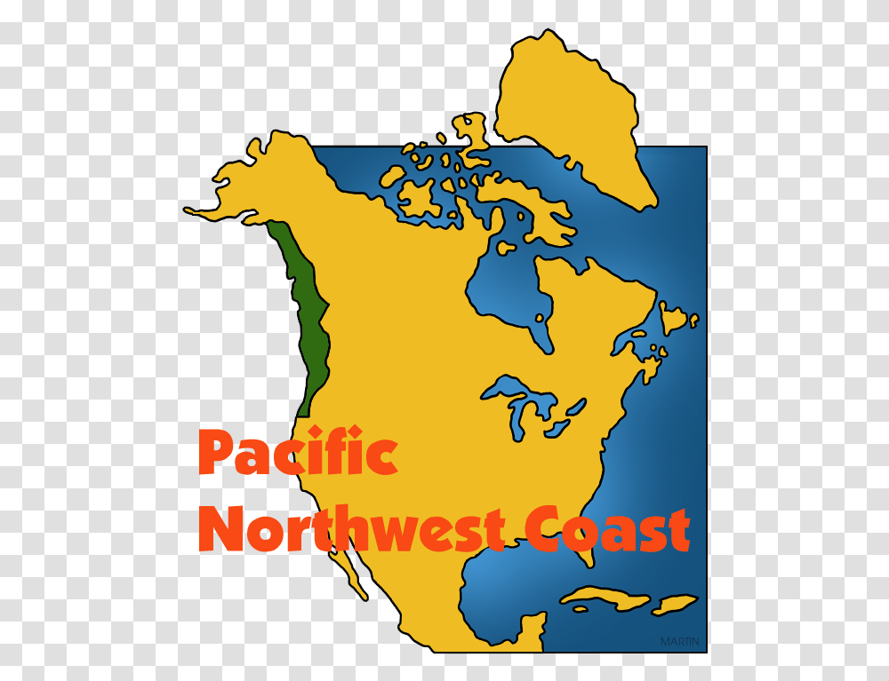 Native American Clipart Pacific Northwest Northwest Native American Map, Diagram, Plot, Atlas, Poster Transparent Png