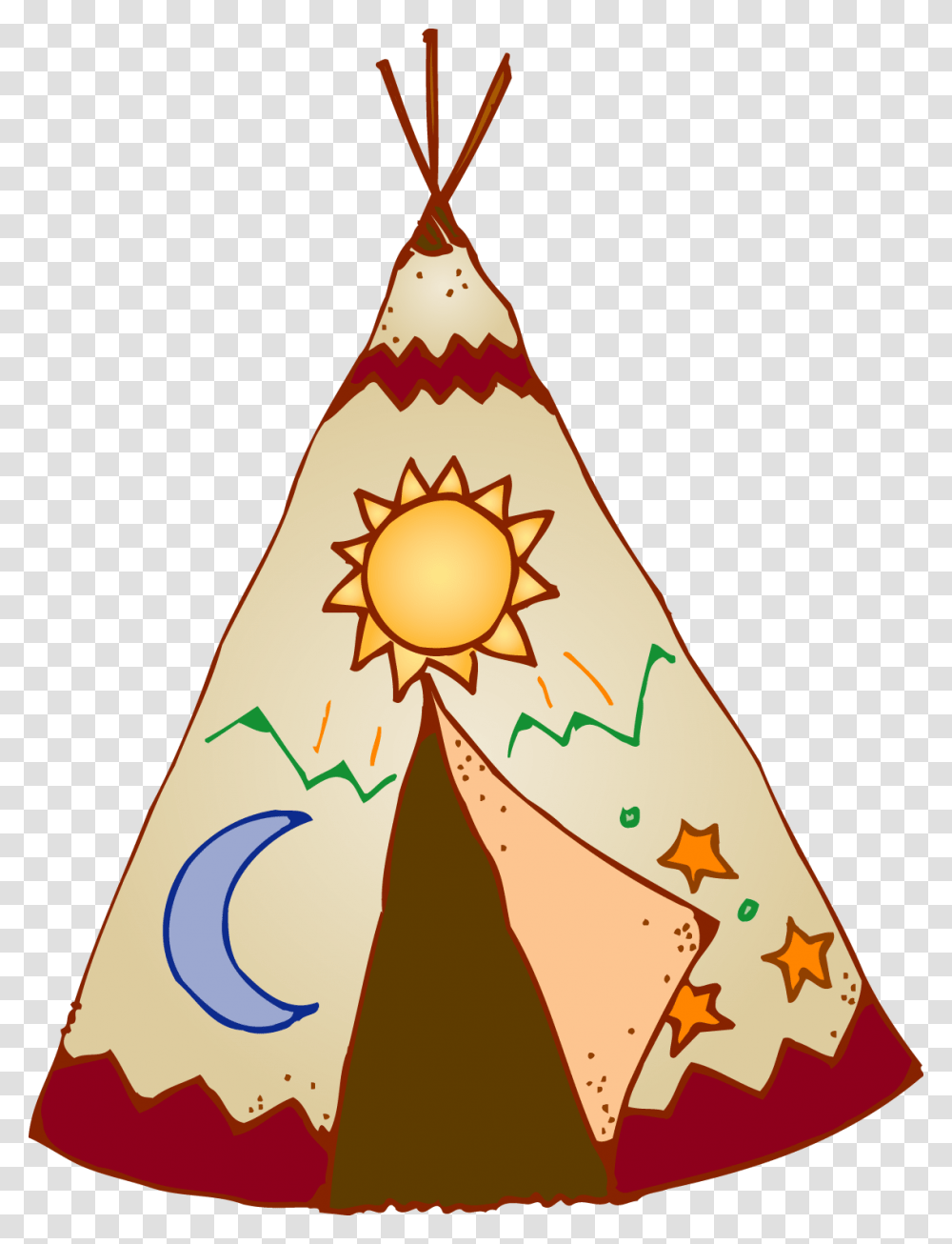 Native American Clipart Teepee, Apparel, Party Hat, Triangle Transparent Png