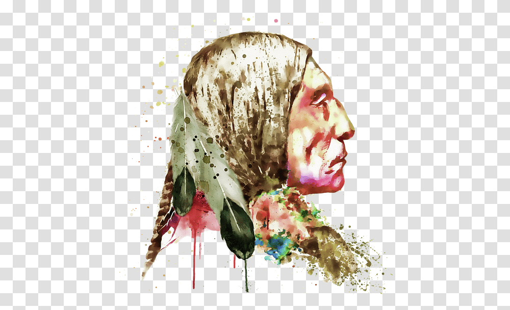 Native American From The Side, Head, Fungus Transparent Png