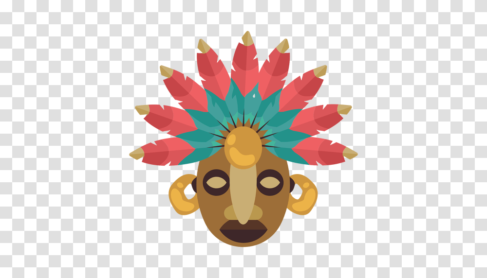 Native American Mayan Mask, Plant, Dahlia, Flower, Blossom Transparent Png