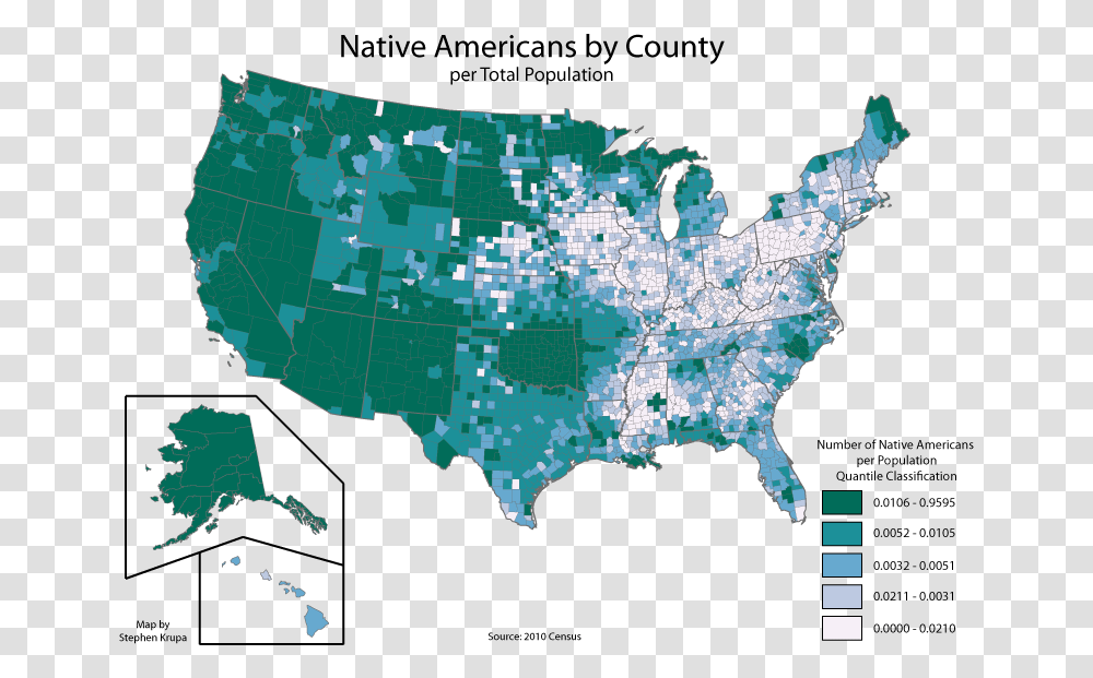 Native American Population Per County Women Population In Us, Map, Diagram, Plot, Atlas Transparent Png