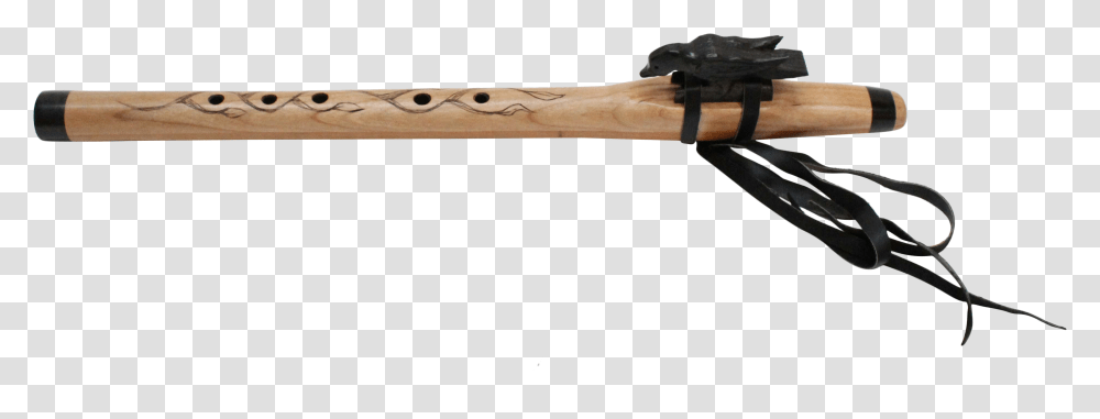Native American Style Flute With Ebony Duck Rifle, Tool, Gun, Weapon, Weaponry Transparent Png