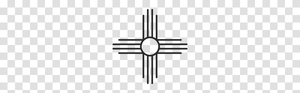 Native American Sun Of The Zia Symbol Sticker, Cross, Emblem, Crucifix, Weapon Transparent Png