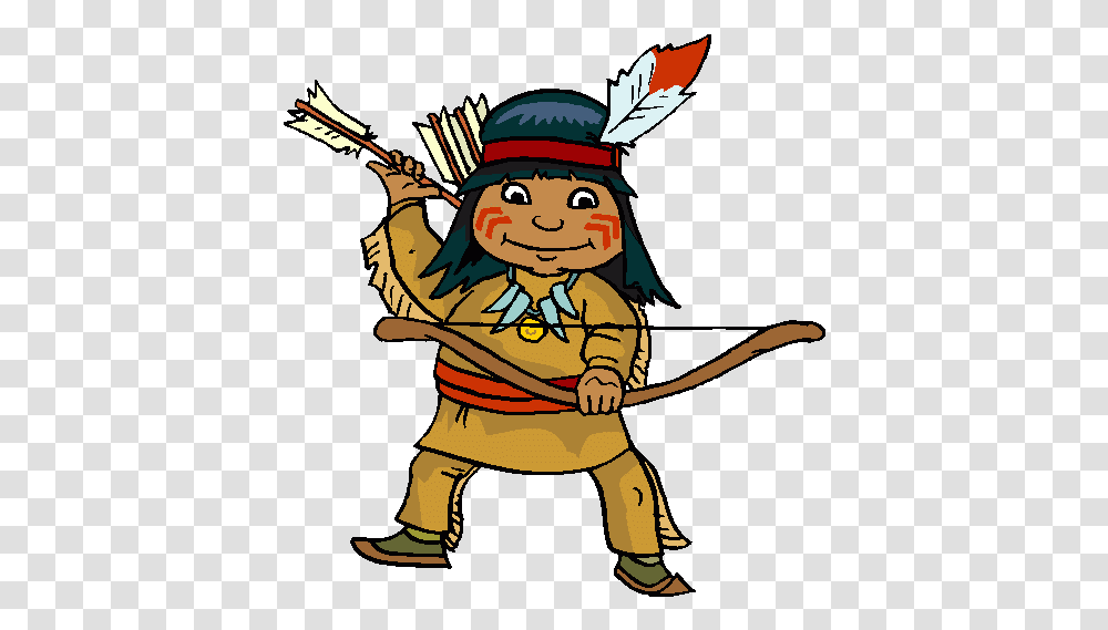 Native American With Bow And Arrow Cartoon Native American Indian, Person, Human, Leisure Activities, Symbol Transparent Png