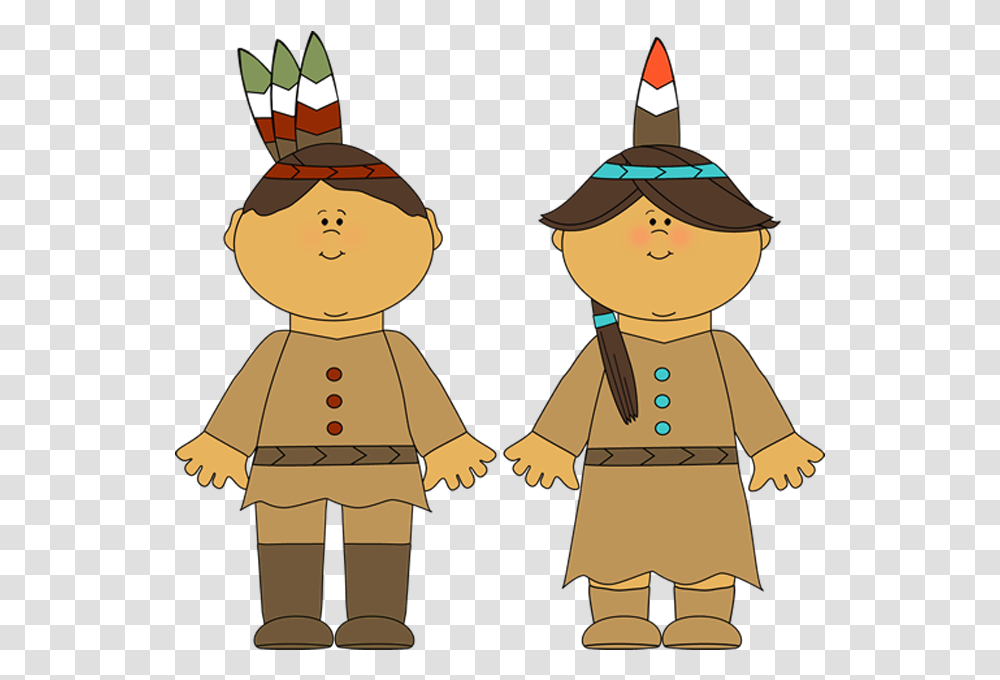 Native Americans Clipart Picture Cartoon Pilgrim And Indian, Person, Human, Toy, Doll Transparent Png