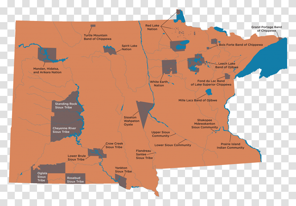 Native Nations Map Map Of Minnesota, Diagram, Atlas, Plot, Vegetation Transparent Png