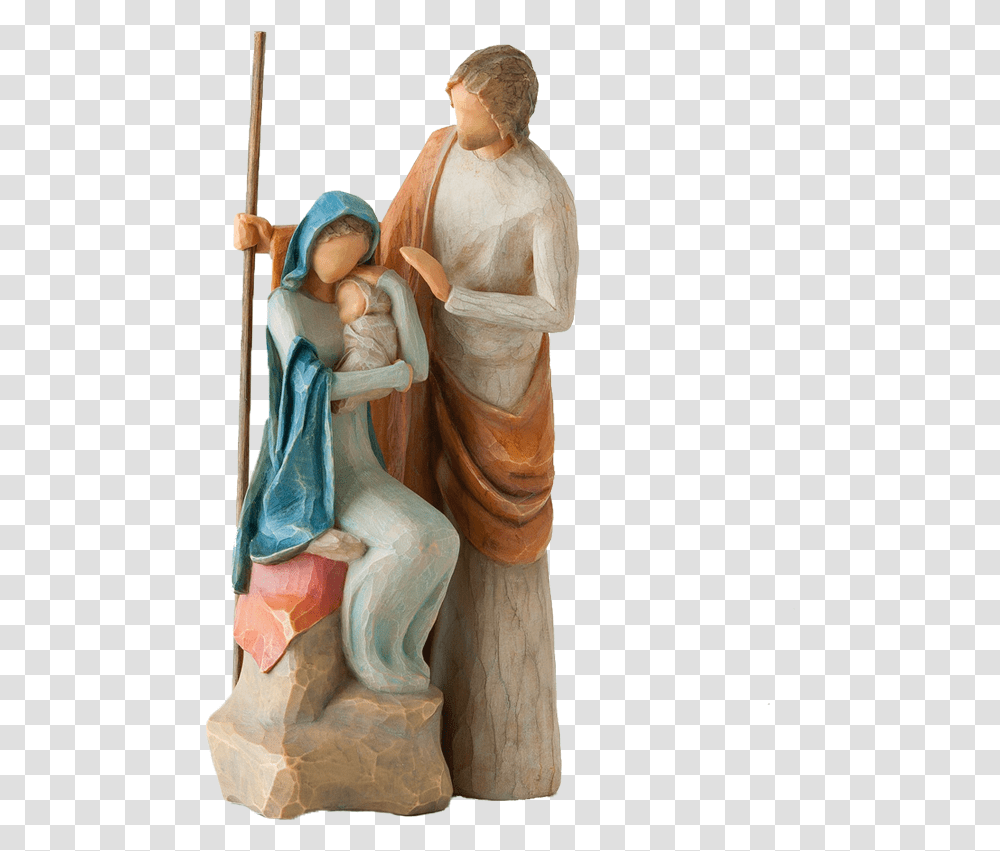 Nativity Christmas Story Figurine 7'' Willow Tree 26290, Painting, Art, Person, Human Transparent Png