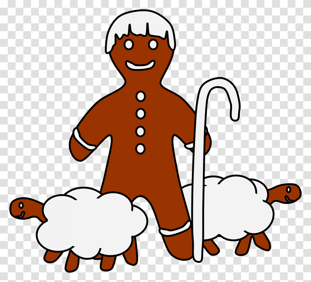 Nativity Clipart Peanuts Shepherd With Sheep Clipart, Stick, Cane Transparent Png