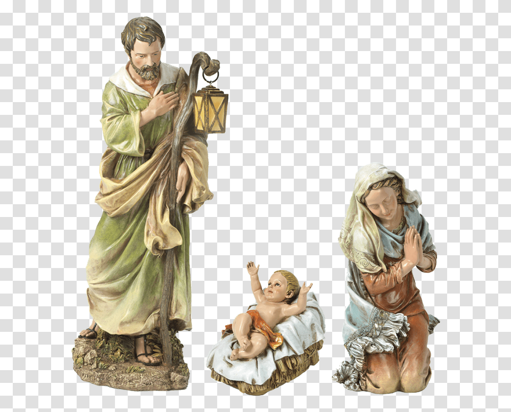 Nativity Roman Holy Family 27 Scale Nativity Joseph, Figurine, Person, Human, Performer Transparent Png