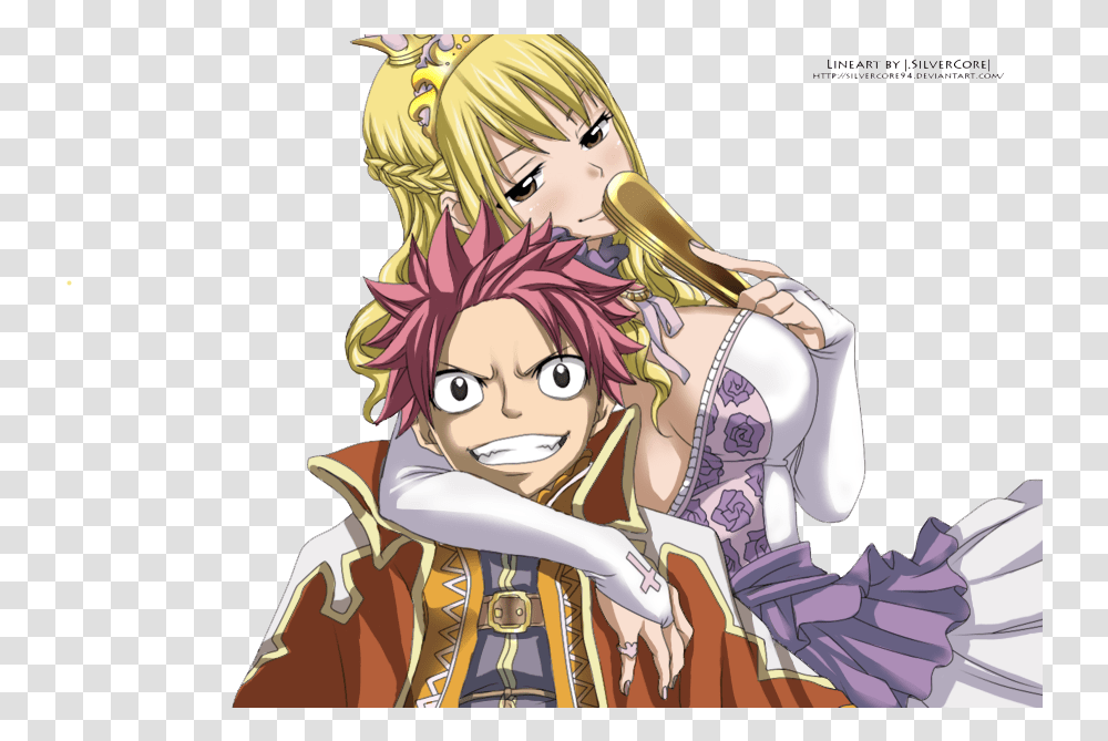 Natsu And Lucy By Pandora Fairy Tail Lucy And Natsu Dragon Cry, Comics, Book, Manga, Person Transparent Png