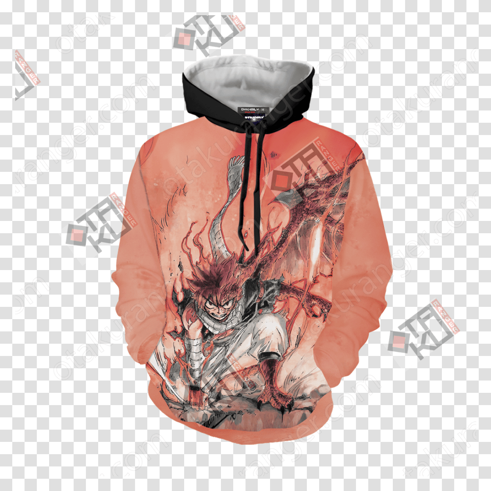 Natsu Dragneel Dragon Cry Natsu Dragneel 3d Hoodie Fairy Tail Dragon Cry Natsu Art, Clothing, Poster, Advertisement, Flyer Transparent Png