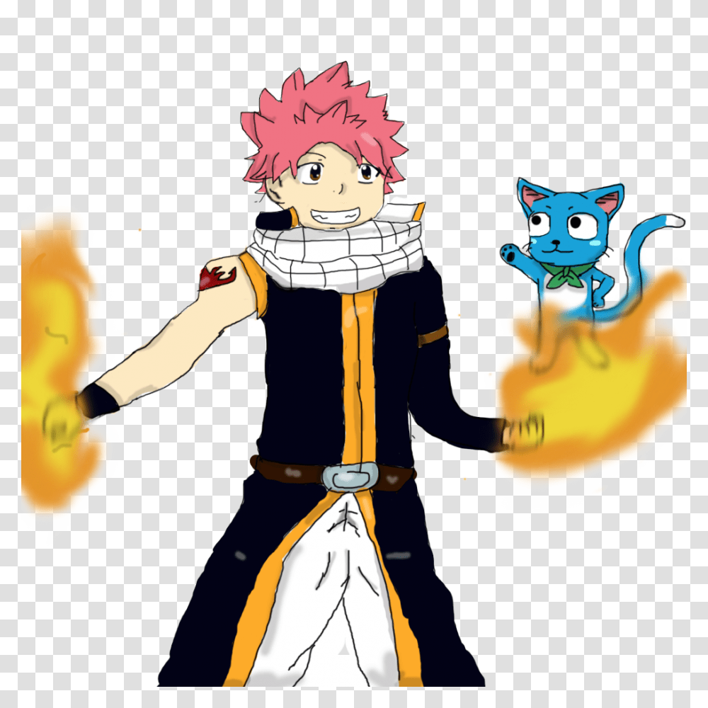 Natsu Dragneel, Person, Manga, Comics, Book Transparent Png