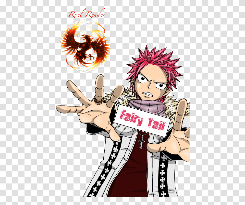 Natsu Dragneel Render, Comics, Book, Manga, Person Transparent Png