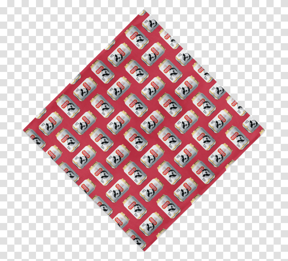 Natty Boh Can Pattern Red Bandana 22 X Inch Ejemplos De Geometria Fractal, Tie, Accessories, Accessory, Rug Transparent Png