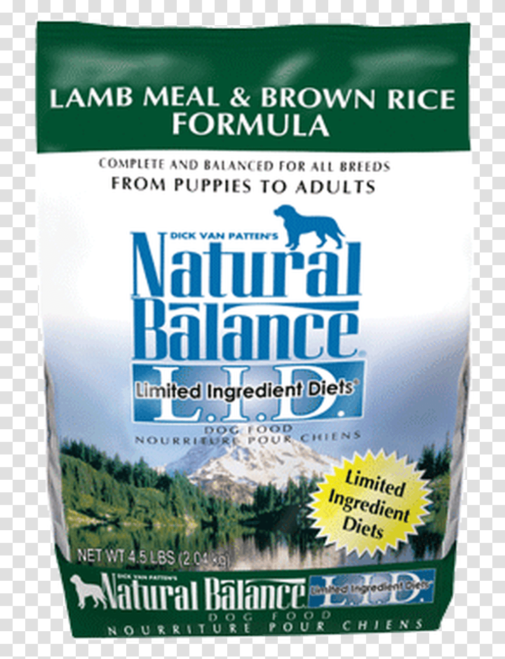Natural Balance L Natural Balance Large Breed Lid Limited Ingredient, Poster, Advertisement, Flyer, Paper Transparent Png