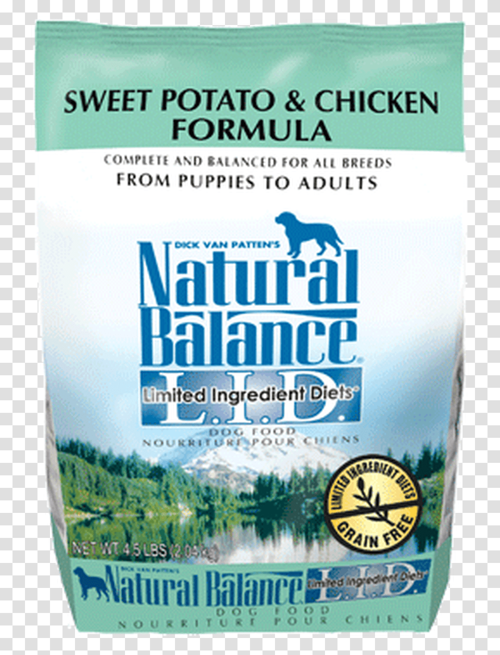 Natural Balance Lid Sweet Potato Amp Chicken Dry Dog Natural Balance Dog Food, Poster, Advertisement, Flyer, Paper Transparent Png