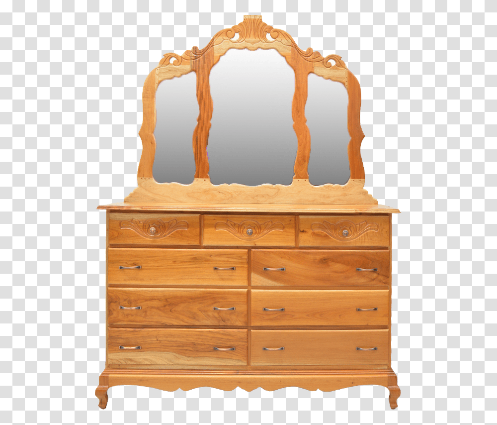 Natural Cedar 9 Drawer Dresser 9 Drawer Dresser With 3 Mirror, Furniture, Cabinet, Altar, Church Transparent Png