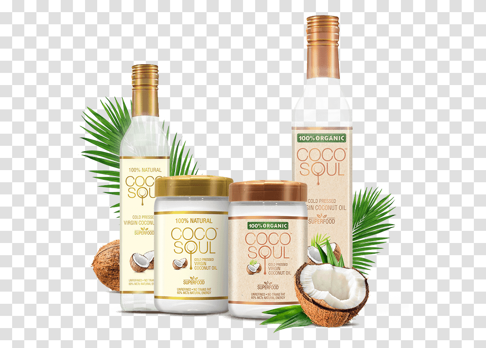 Natural Coconut Oil For Cooking Coco Soul Coconut Oil, Plant, Food, Vegetable, Fruit Transparent Png