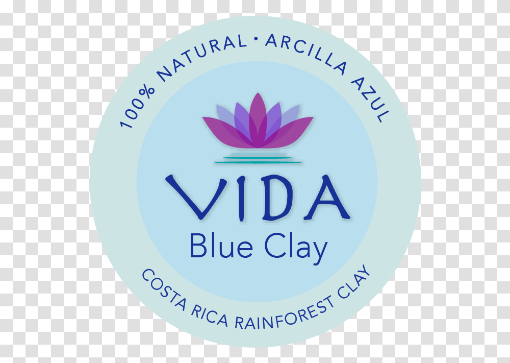 Natural Costa Rica Rainforest Blue Clay Circle, Logo, Symbol, Trademark, Label Transparent Png