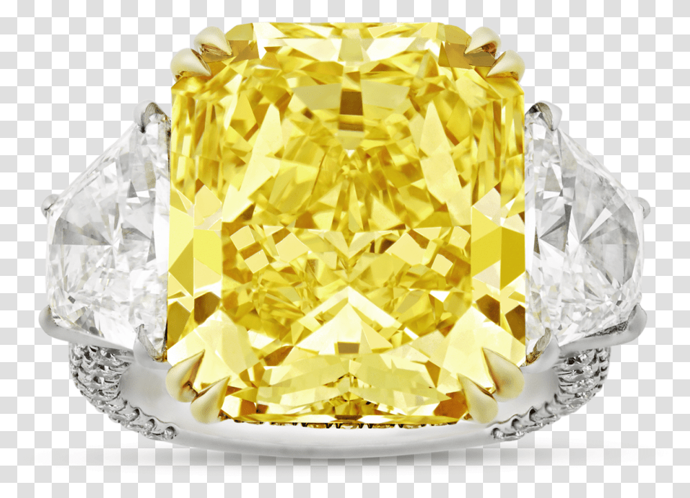 Natural Fancy Intense Yellow Diamond Ring Engagement Ring, Accessories, Accessory, Jewelry, Gemstone Transparent Png