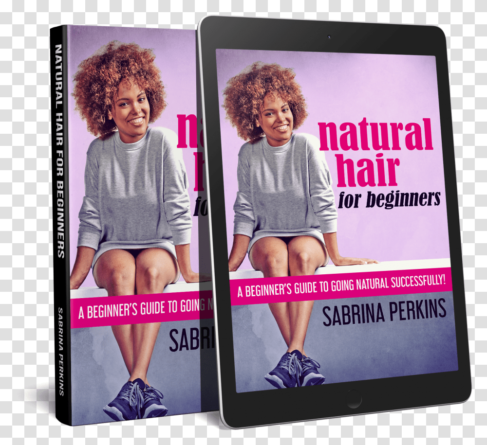 Natural Hair For Beginners Girl, Person, Shoe, Advertisement Transparent Png