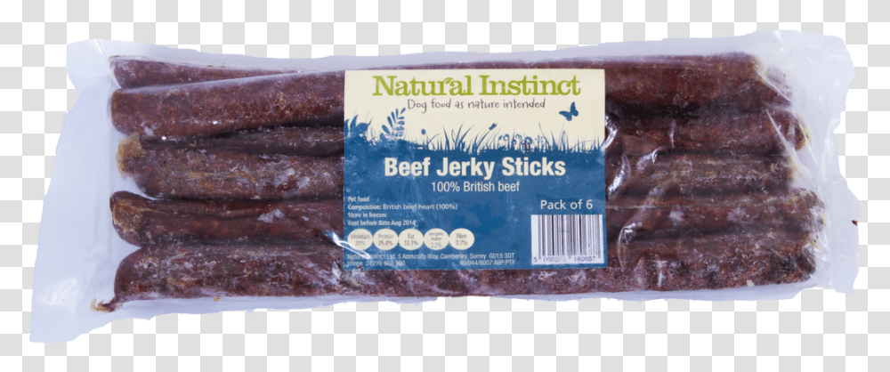 Natural Instincts Beef Jerky Sticks Raw Dog Treats Signage, Pork, Food, Bacon, Steak Transparent Png