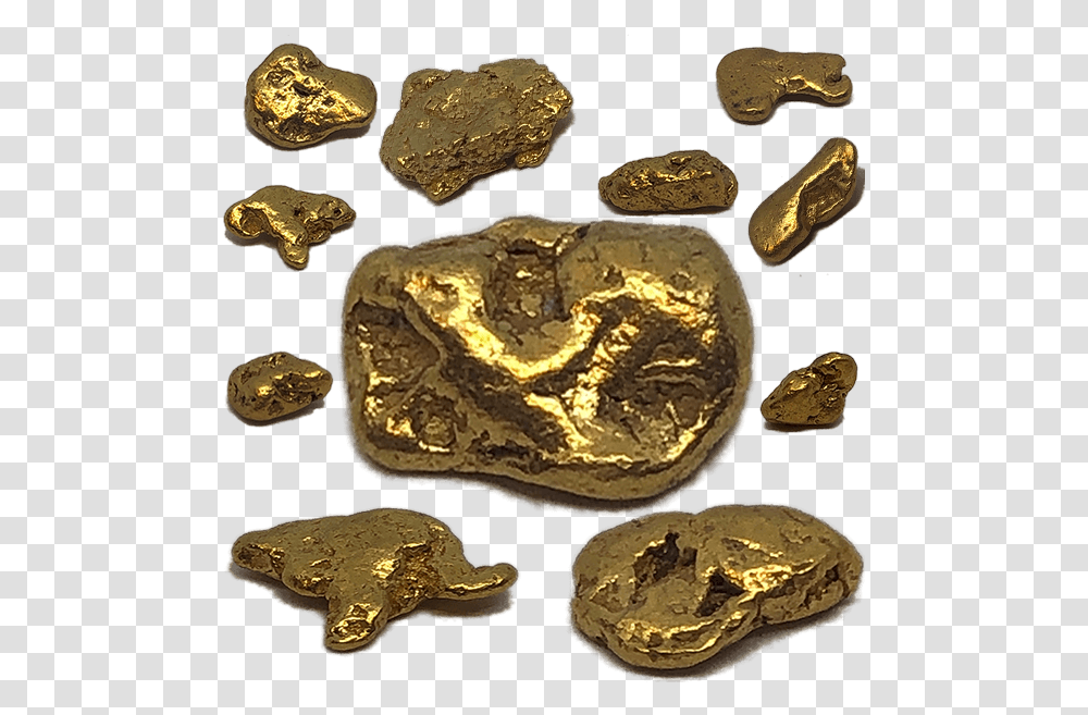 Natural Miners Gold Nuggets Amp Flakes Jewelery Quality Bronze, Treasure, Coin, Money, Fossil Transparent Png