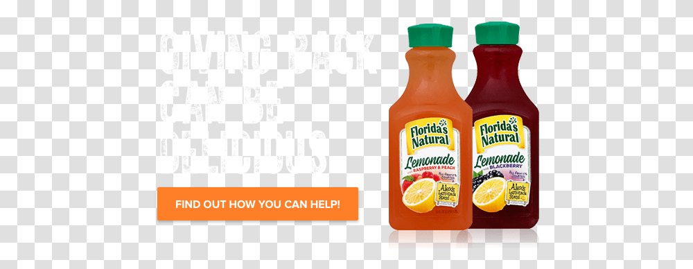Natural Orange Juice - The Best Brand Florida Natural, Beverage, Drink, Ketchup, Food Transparent Png