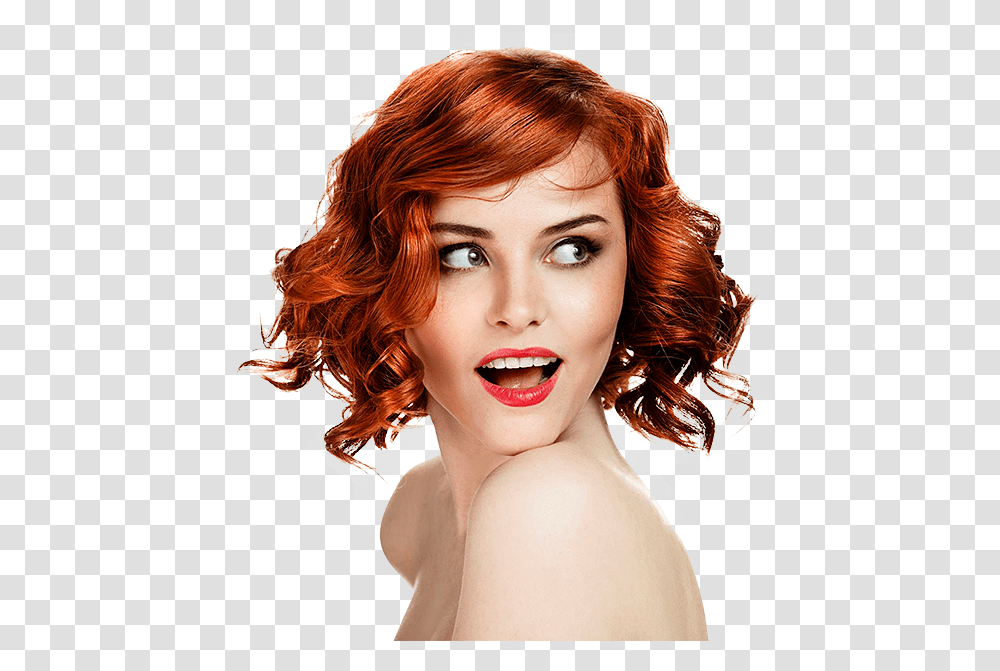 Natural Red Hair Dark Eyebrows, Head, Face, Person, Female Transparent Png