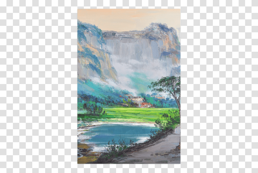 Natural Scenery Watercolor Painting Design Poster 20 Painting, Outdoors, Nature, River Transparent Png