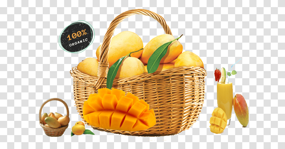 Natural Taste From Dakle Farm Mango Basket, Plant, Fruit, Food Transparent Png