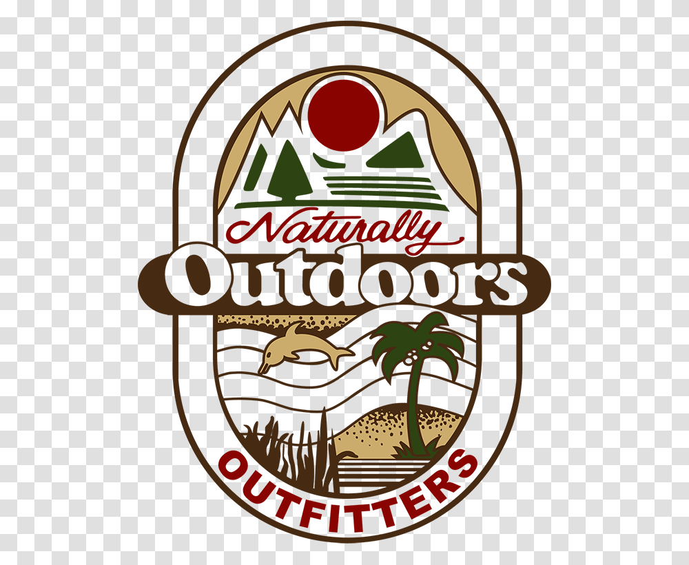 Naturally Outdoors Outfitters Clipart Download, Label, Plant Transparent Png