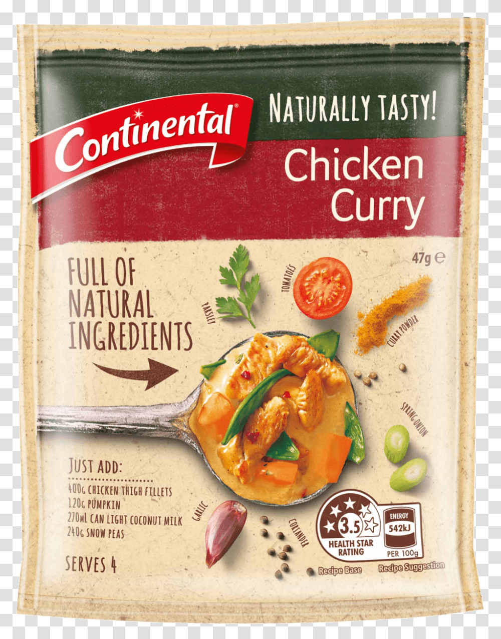 Naturally Tasty Chicken Curry Naturally Tasty Chilli Con Carne, Plant, Food, Bread, Cracker Transparent Png