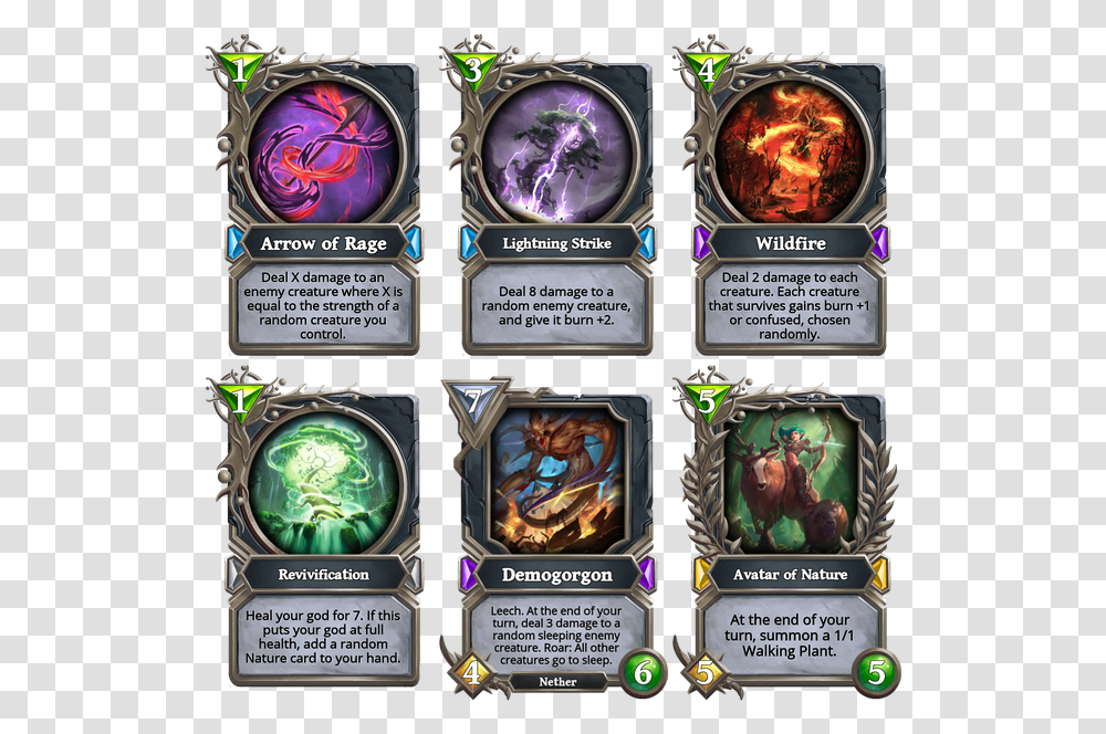Nature Control Core Cards Gods Unchained Lightning Strike, Wristwatch, World Of Warcraft, Clock Tower, Architecture Transparent Png