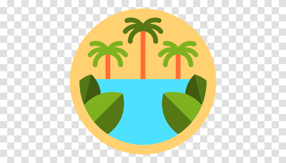 Nature Landscape Jungle Palm Tree Icon, Plant, Vegetable, Food, Produce Transparent Png