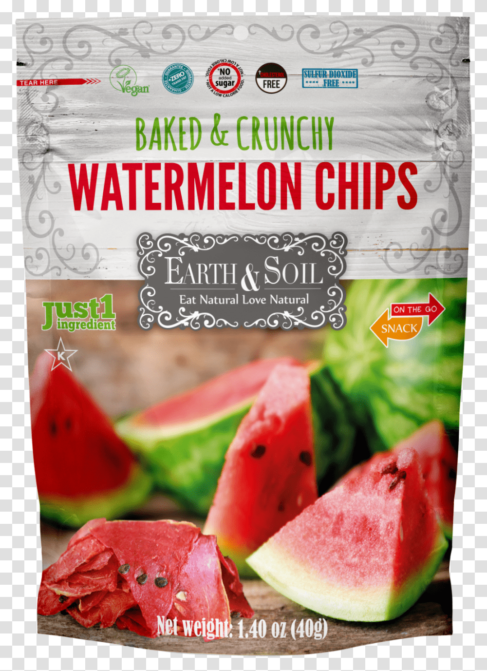 Nature's Wild Watermelon Chips Earth And Soil Watermelon Chips, Plant, Fruit, Food Transparent Png