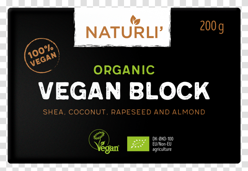 Naturli Vegan Block, Logo, Label Transparent Png