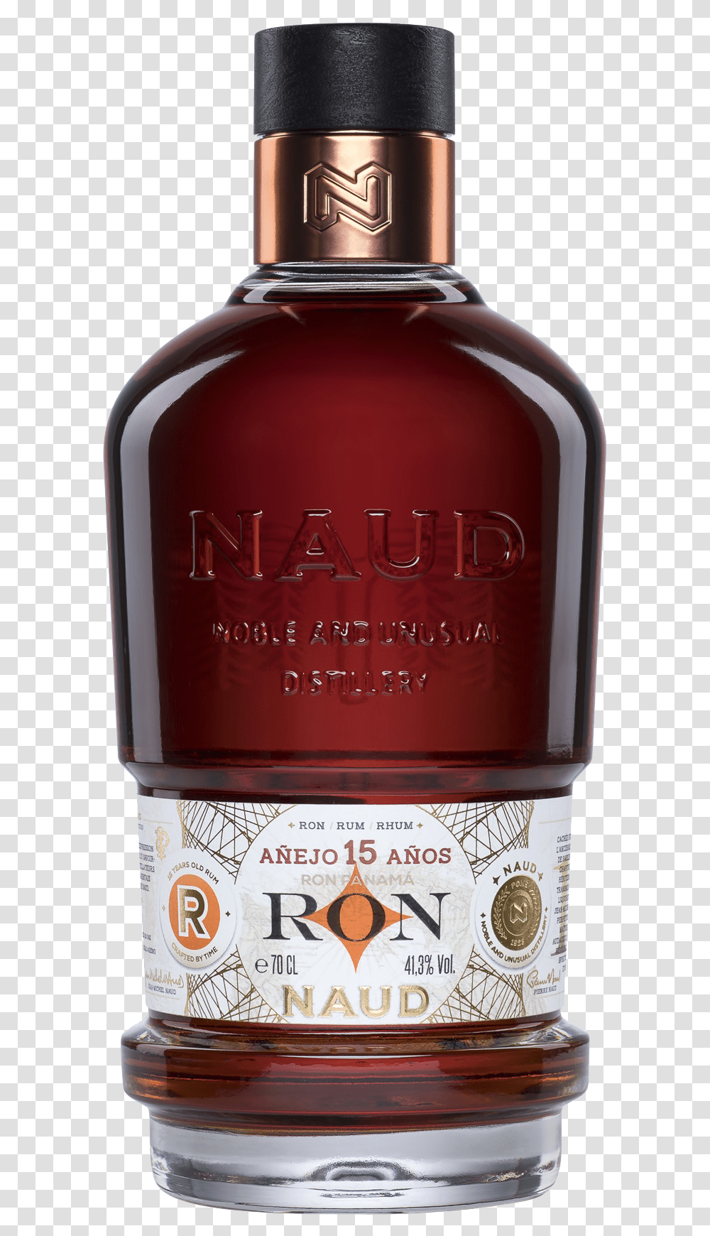 Naud Rum, Liquor, Alcohol, Beverage, Bottle Transparent Png
