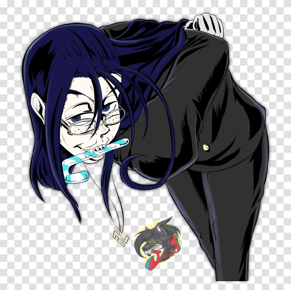 Naughty Or Nice Vampire Rips Being Pretty Festive Rip Van Winkle Hellsing Fanart, Manga, Comics, Book, Person Transparent Png